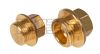 Brass Hex Male BSP Flanged Blanking Plug 1/8 - 2