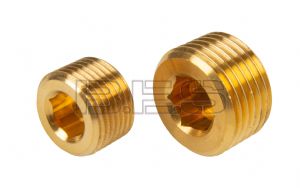 Plug Brass Internal Hex 1/8