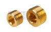 Plug Brass Internal Hex 1/8 - 2 BSPT & NPT