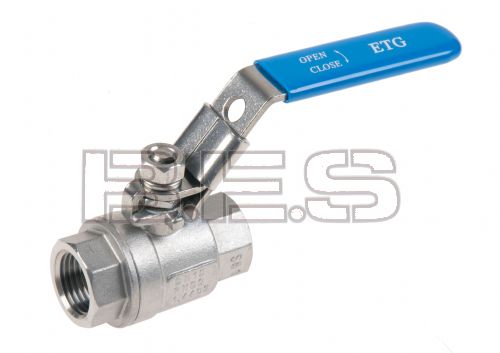 Ball Valve Stainless Steel 2 pc BSPT 1/4